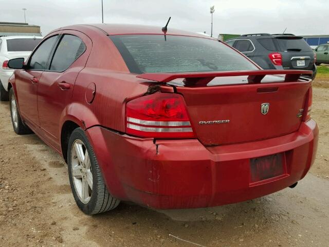 1B3LC56R68N625431 - 2008 DODGE AVENGER SX MAROON photo 3