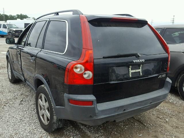 YV1CY59H441092445 - 2004 VOLVO XC90 BLACK photo 3