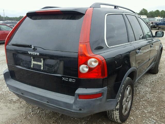 YV1CY59H441092445 - 2004 VOLVO XC90 BLACK photo 4