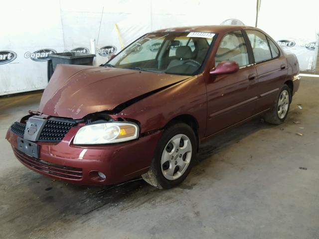 3N1CB51D34L860203 - 2004 NISSAN SENTRA 1.8 BURGUNDY photo 2