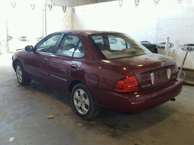 3N1CB51D34L860203 - 2004 NISSAN SENTRA 1.8 BURGUNDY photo 3