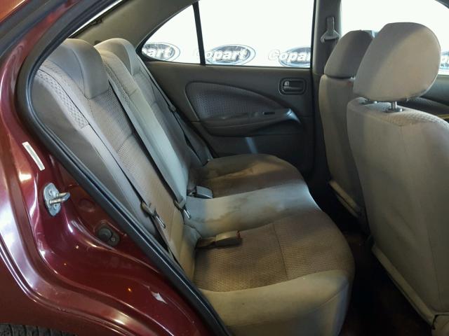 3N1CB51D34L860203 - 2004 NISSAN SENTRA 1.8 BURGUNDY photo 6