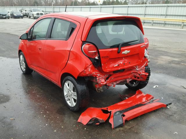 KL8CD6S90DC532443 - 2013 CHEVROLET SPARK 1LT RED photo 3