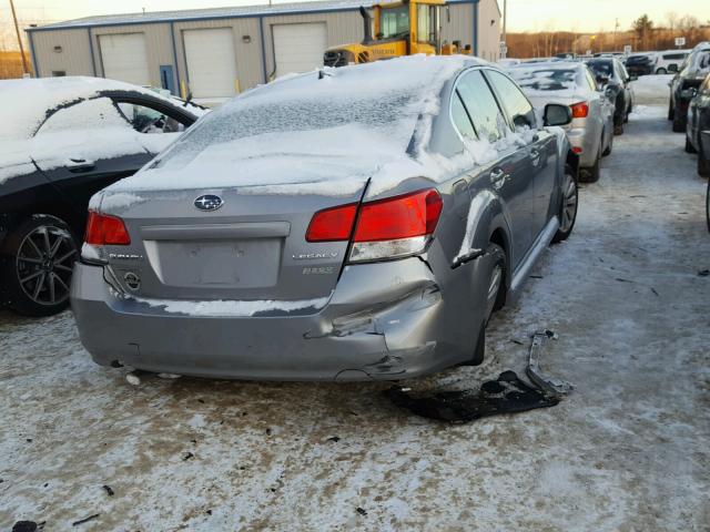 4S3BMBK62B3224172 - 2011 SUBARU LEGACY 2.5 GRAY photo 4