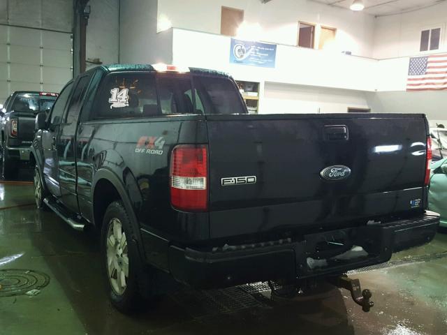 1FTPX14V07FA59241 - 2007 FORD F150 BLACK photo 3