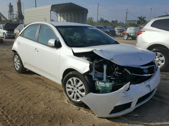 KNAFU4A27C5508671 - 2012 KIA FORTE EX WHITE photo 1