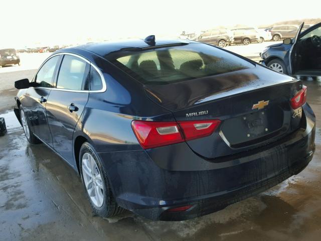 1G1ZE5ST0HF167828 - 2017 CHEVROLET MALIBU LT BLUE photo 3