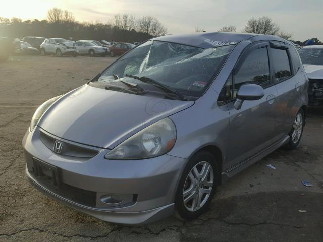 JHMGD38658S044734 - 2008 HONDA FIT SPORT SILVER photo 2