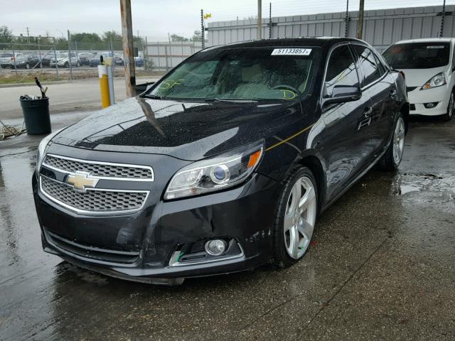 1G11J5SXXDF237132 - 2013 CHEVROLET MALIBU LTZ BLACK photo 2