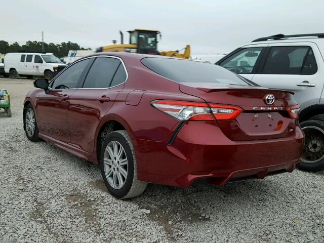 4T1B11HK5JU531671 - 2018 TOYOTA CAMRY L RED photo 3