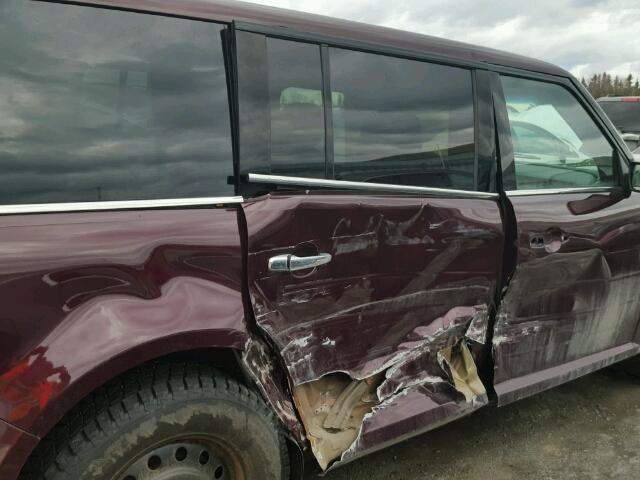 2FMGK5CC4BBD23427 - 2011 FORD FLEX SEL მუქწითელი ფოტო 9