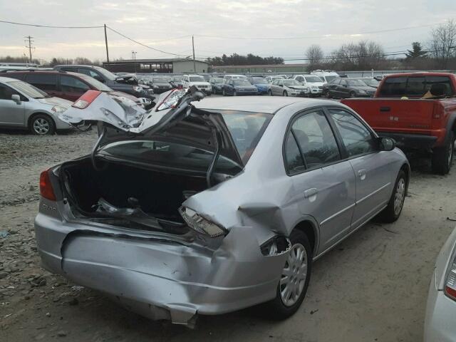 JHMES16545S006659 - 2005 HONDA CIVIC LX SILVER photo 4