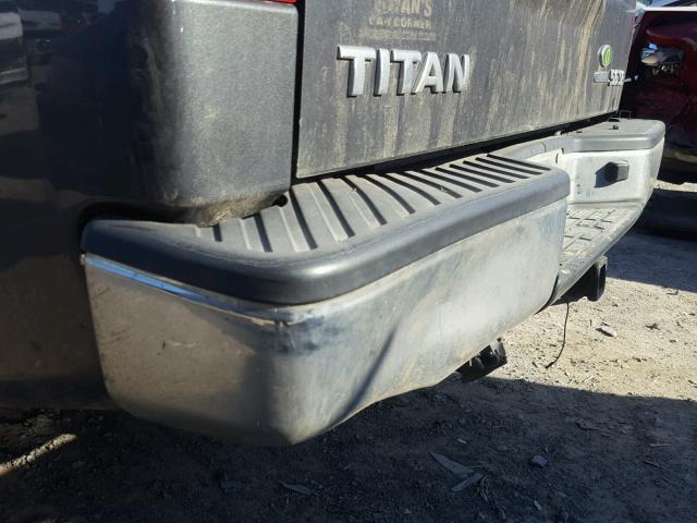 1N6BA0EK1AN307937 - 2010 NISSAN TITAN XE GRAY photo 9