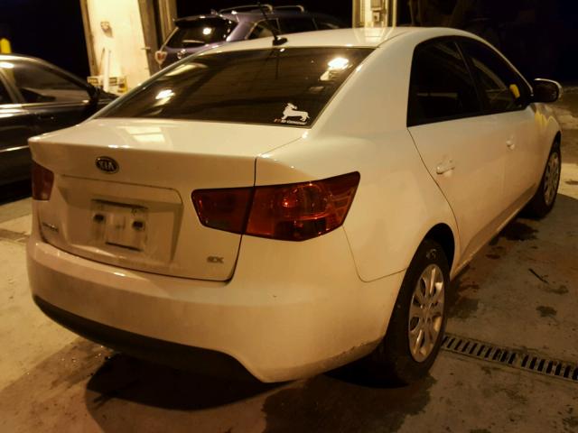 KNAFU4A28A5116621 - 2010 KIA FORTE EX WHITE photo 4