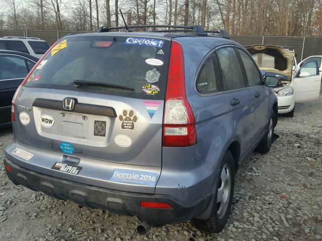 JHLRE383X7C044737 - 2007 HONDA CR-V LX BLUE photo 4