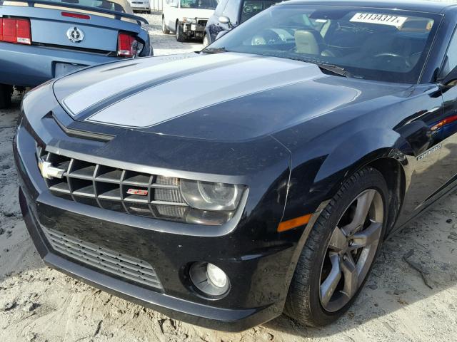 2G1FK1EJ2A9177824 - 2010 CHEVROLET CAMARO SS Negro foto 9