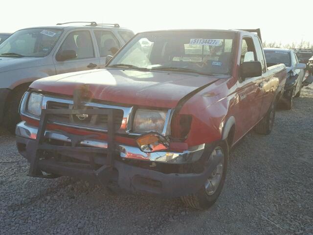 1N6DD26S3YC350496 - 2000 NISSAN FRONTIER K RED photo 2