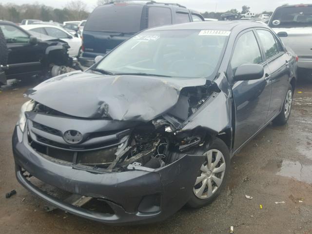 2T1BU4EE5BC555298 - 2011 TOYOTA COROLLA BA GRAY photo 2