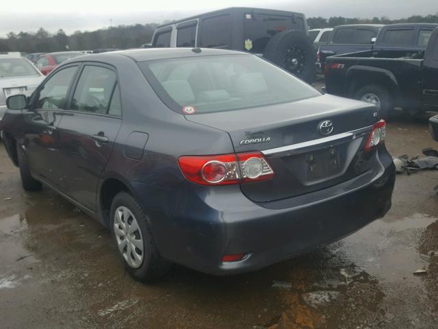 2T1BU4EE5BC555298 - 2011 TOYOTA COROLLA BA GRAY photo 3