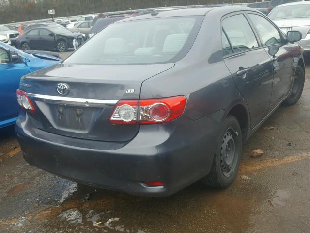 2T1BU4EE5BC555298 - 2011 TOYOTA COROLLA BA GRAY photo 4