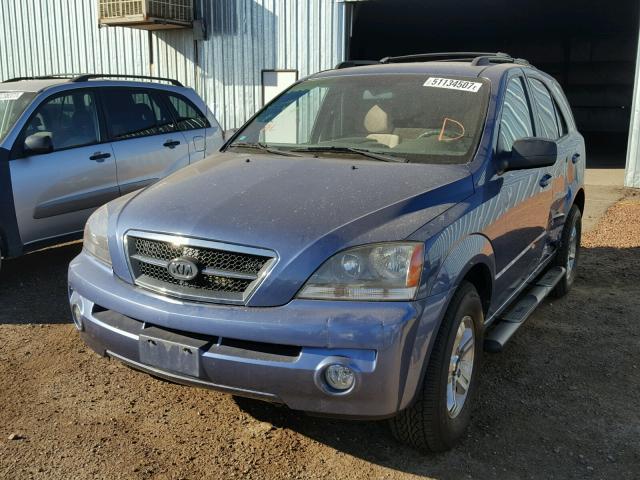 KNDJC733455362899 - 2005 KIA SORENTO EX BLUE photo 2