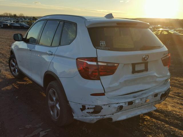 5UXWX5C5XBL710257 - 2011 BMW X3 XDRIVE2 WHITE photo 3