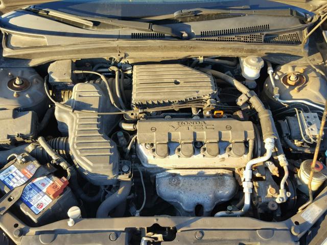 2HGES26815H526747 - 2005 HONDA CIVIC EX GRAY photo 7