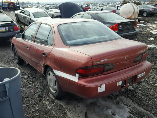 1Y1SK5269VZ446096 - 1997 GEO PRIZM BASE RED photo 3