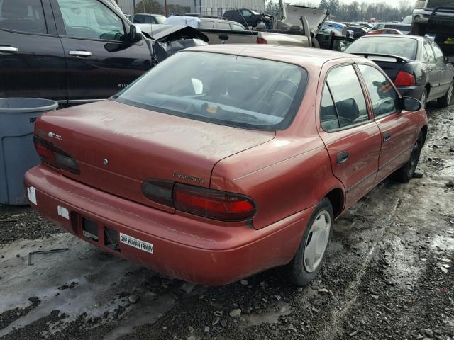 1Y1SK5269VZ446096 - 1997 GEO PRIZM BASE RED photo 4