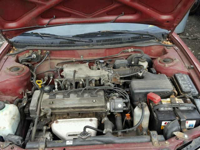 1Y1SK5269VZ446096 - 1997 GEO PRIZM BASE RED photo 7