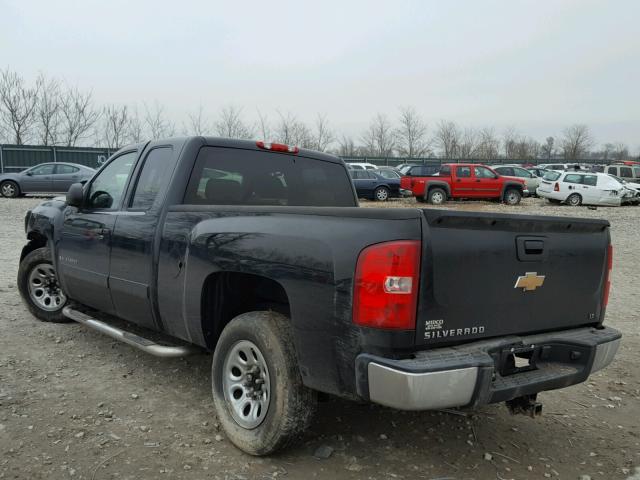 1GCEC19J27Z588102 - 2007 CHEVROLET SILVERADO BLACK photo 3