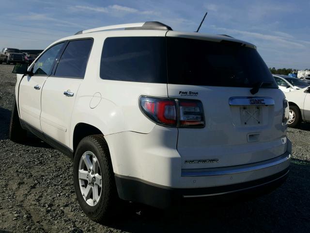 1GKKRNED5FJ319571 - 2015 GMC ACADIA SLE WHITE photo 3