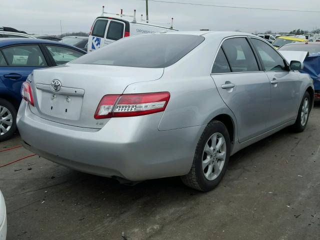 4T1BF3EK1BU738710 - 2011 TOYOTA CAMRY BASE SILVER photo 4