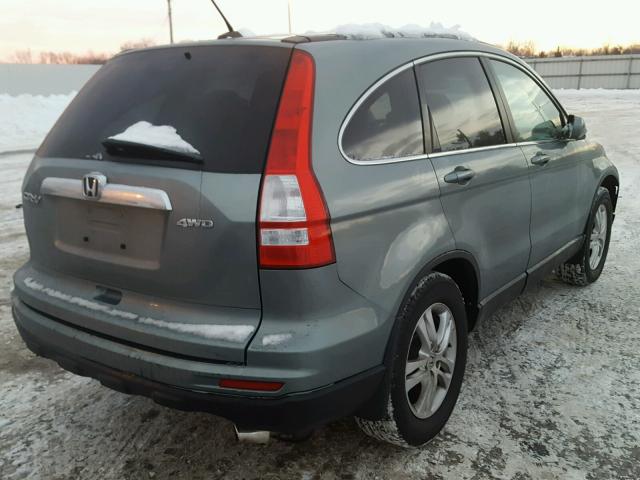 5J6RE4H78AL013042 - 2010 HONDA CR-V EXL 绿色 照片 4