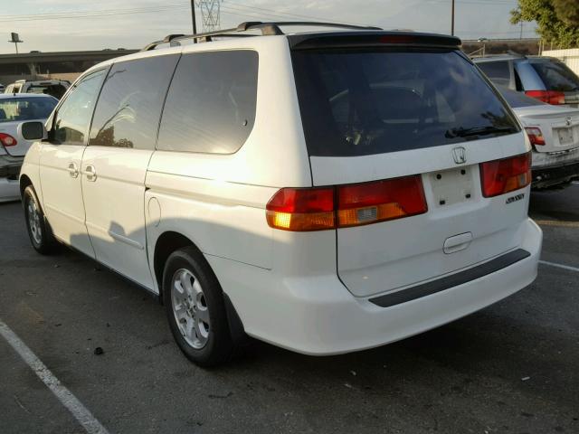 5FNRL18053B031632 - 2003 HONDA ODYSSEY EX WHITE photo 3