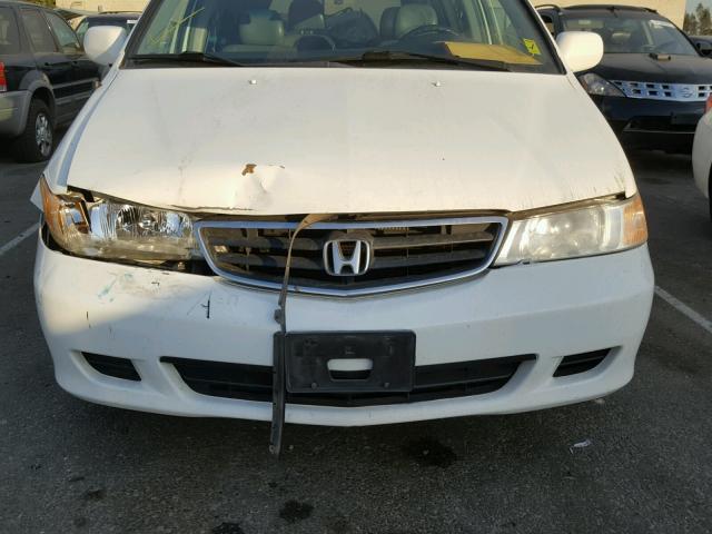 5FNRL18053B031632 - 2003 HONDA ODYSSEY EX WHITE photo 9