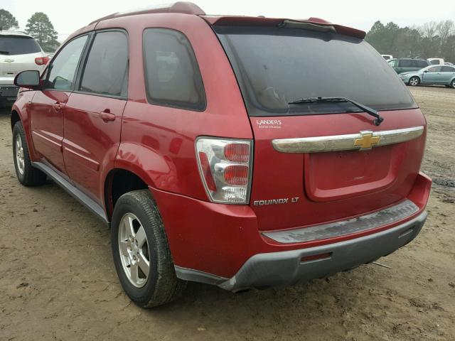 2CNDL63F666053941 - 2006 CHEVROLET EQUINOX LT MAROON photo 3