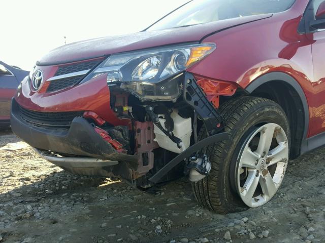 JTMWFREV1D5009526 - 2013 TOYOTA RAV4 XLE RED photo 9