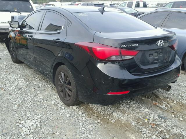 KMHDH4AE2EU136217 - 2014 HYUNDAI ELANTRA SE BLACK photo 3