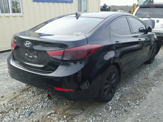 KMHDH4AE2EU136217 - 2014 HYUNDAI ELANTRA SE BLACK photo 4