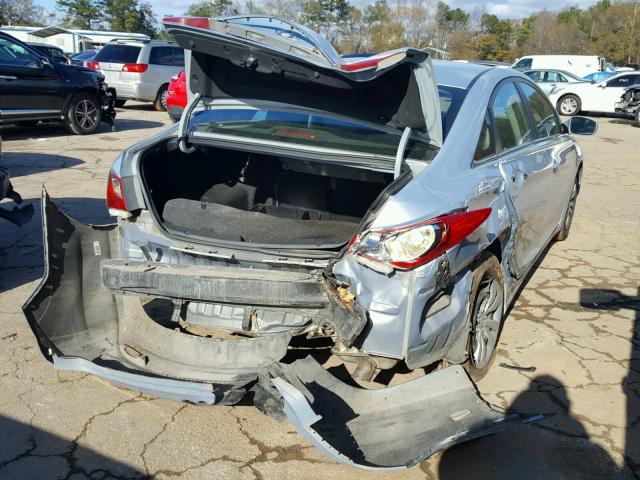 5NPEB4AC9CH402283 - 2012 HYUNDAI SONATA GLS BLUE photo 4