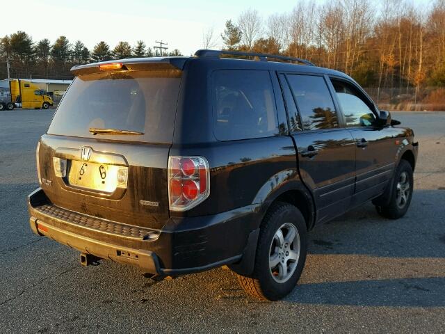 2HKYF18676H520627 - 2006 HONDA PILOT EX BLACK photo 4