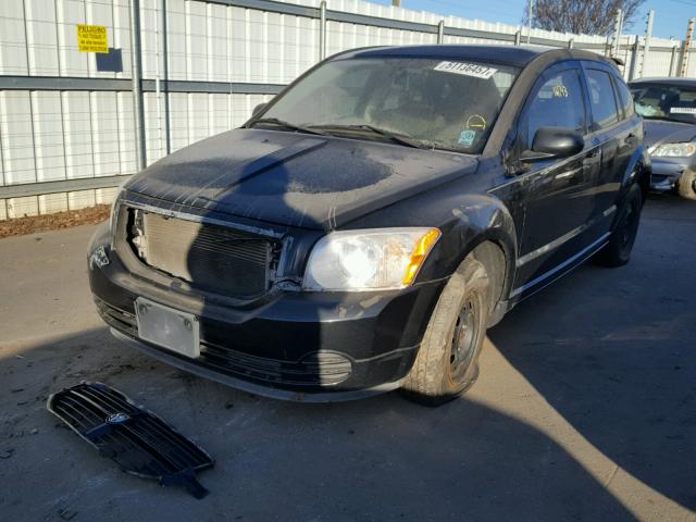 1B3HB28B17D162139 - 2007 DODGE CALIBER BLACK photo 2