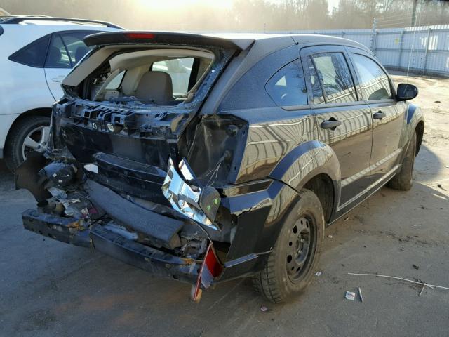 1B3HB28B17D162139 - 2007 DODGE CALIBER BLACK photo 4