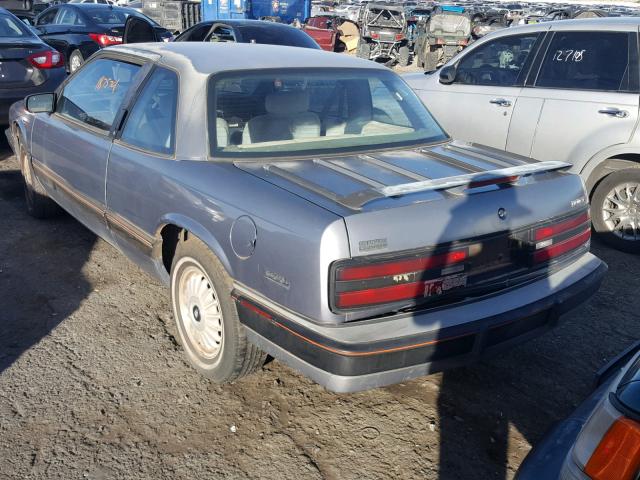 2G4WD14L6M1902263 - 1991 BUICK REGAL LIMI GRAY photo 3