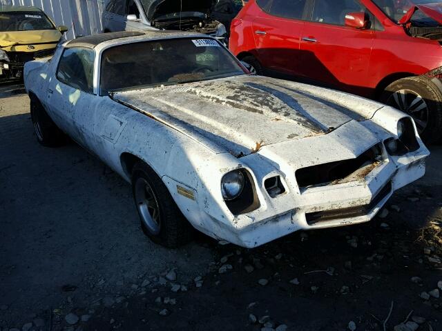 1G1AP87L7BN122464 - 1981 CHEVROLET CAMARO WHITE photo 1