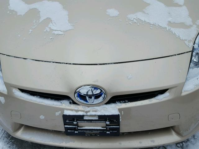 JTDKN3DUXA0244586 - 2010 TOYOTA PRIUS GOLD photo 7