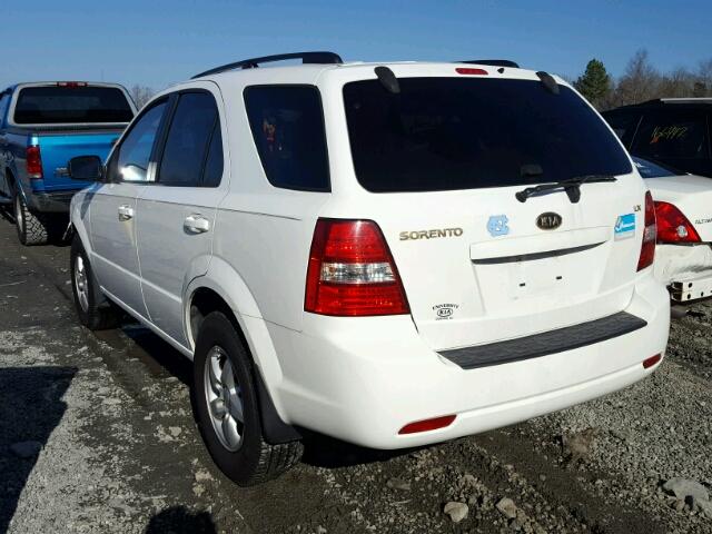 KNDJC735195874417 - 2009 KIA SORENTO LX WHITE photo 3