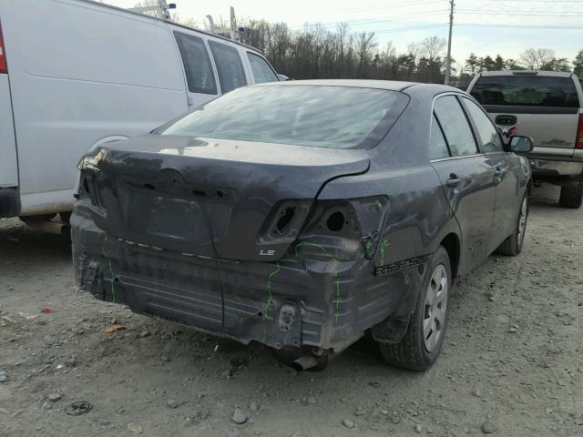 4T1BE46K29U837912 - 2009 TOYOTA CAMRY BASE GRAY photo 4