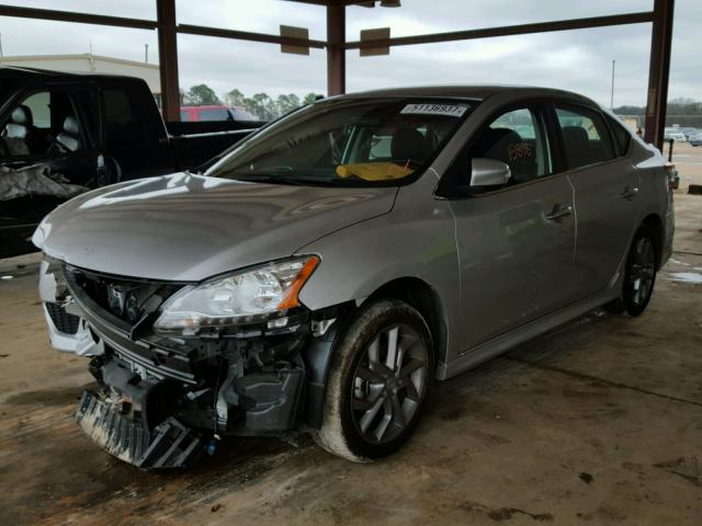 3N1AB7AP9FY269957 - 2015 NISSAN SENTRA S SILVER photo 2